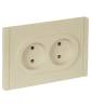 Розетка 2-местная IEK Forte&Piano FP-R20-10-1-K10 ваниль