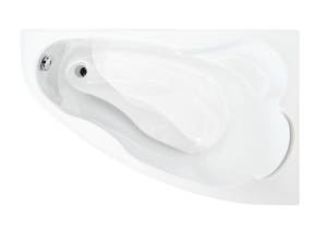 Акриловая ванна Creto Glaze 16-14090R правая, белая, 140x90, с каркасом