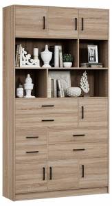 Стеллаж комбинированный МФ Мастер Либерти-61-128 Либерти-61-ДС-128 дуб сонома