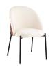 Стул Stool Group Adelinde DC1153-2 AT3228-22 + brown PU бежевый с коричневой экокожей