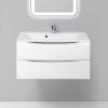 Тумба с раковиной BelBagno Marino 90 bianco lucido, подвесная