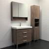 Зеркало-шкаф Comforty Никосия 80 дуб темный фото 3