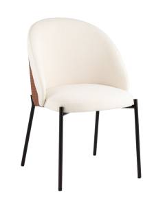 Стул Stool Group Adelinde DC1153-2 AT3228-22 + brown PU бежевый с коричневой экокожей