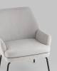 Кресло Stool Group Харви QH-8312K 263-6 light grey светло-серый фото 7