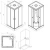 Душевая кабина Am.Pm X-Joy W94C-403-090BT 90x90, профиль матовый черный, стекло прозрачное фото 8