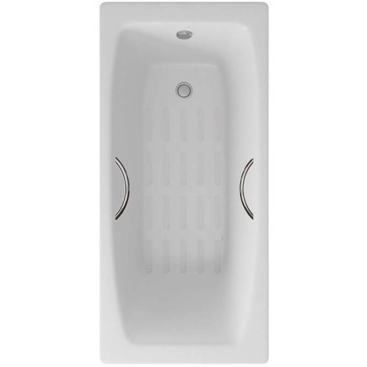 Чугунная ванна Delice Repos DLR220507R-AS 150x70, с антискользящим покрытием, с ручками, без ножек