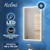 Зеркало Teymi Helmi Black Edition T20301 с подсветкой, 40x70 фото 2