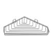 Мыльница SAPHO CHROM LINE угловая, из проволоки с бортиком, нержавеющая сталь, 260x40x175 мм, хром