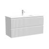 Тумба с раковиной Sancos Snob R Bianco, 100x52