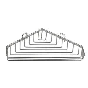 Мыльница SAPHO CHROM LINE угловая, из проволоки с бортиком, нержавеющая сталь, 260x40x175 мм, хром