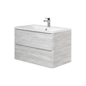 Тумба с раковиной BelBagno Albano 100 подвесная, rovere vintage bianco