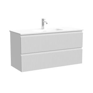 Тумба с раковиной Sancos Snob R Bianco, 100x52