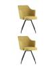 Набор из 2 стульев Stool Group Слинг DC-99005 RH309-11 X2 желтый, вращающиеся