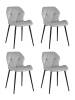 Набор из 4 стульев Stool Group Эдвин AV 407-Cs-08 X4 серый