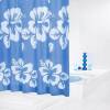 Штора для ванной Ridder Flowerpower 42353 синяя