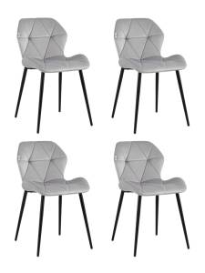 Набор из 4 стульев Stool Group Эдвин AV 407-Cs-08 X4 серый