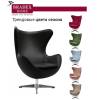 Кресло Bradex Home Egg Style Chair RF 0539 черный, натуральная кожа фото 8