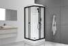 Душевая кабина Royal Bath HP RB80HP1-M-BL профиль черный, стекло матовое, 80x80x217 фото 2