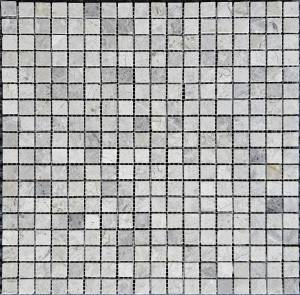 Мозаика Pixel Mosaic Мрамор PIX 328 Tundra Grey 1.5x1.5 Полированная 30.5x30.5х4