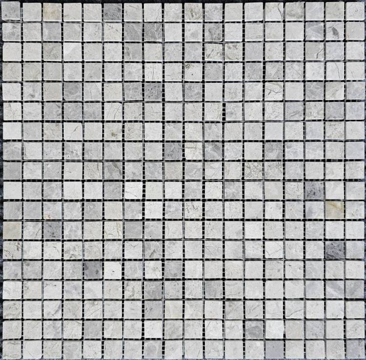 Мозаика Pixel Mosaic Мрамор PIX 328 Tundra Grey 1.5x1.5 Полированная 30.5x30.5х4