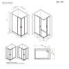 Душевой уголок Am.Pm Gem W90G-403-100280-MT профиль хром, стекло прозрачное, 100x80 фото 8