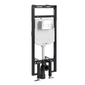 Система инсталляции для унитазов Wasserkraft Dinkel 58TLT.010.ME.CH03 клавиша хром