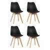 Набор из 4 стульев Stool Group Frankfurt Y863 black X4 черный