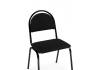 Стул на металлокаркасе Woodville Гумер 673646 черный / черный глянец фото 4