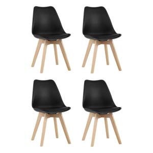 Набор из 4 стульев Stool Group Frankfurt Y863 black X4 черный