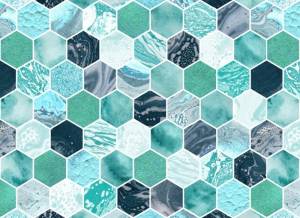 3D Фотообои Artegrafico «Изумрудные переплетения» BL-042 канвас