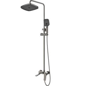 Душевая стойка Esbano Gemini ESDSGEMI-DSGM оружейная сталь