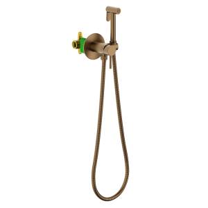 Гигиенический душ Timo Saona 2338/15SM со смесителем, бронза шлифованная
