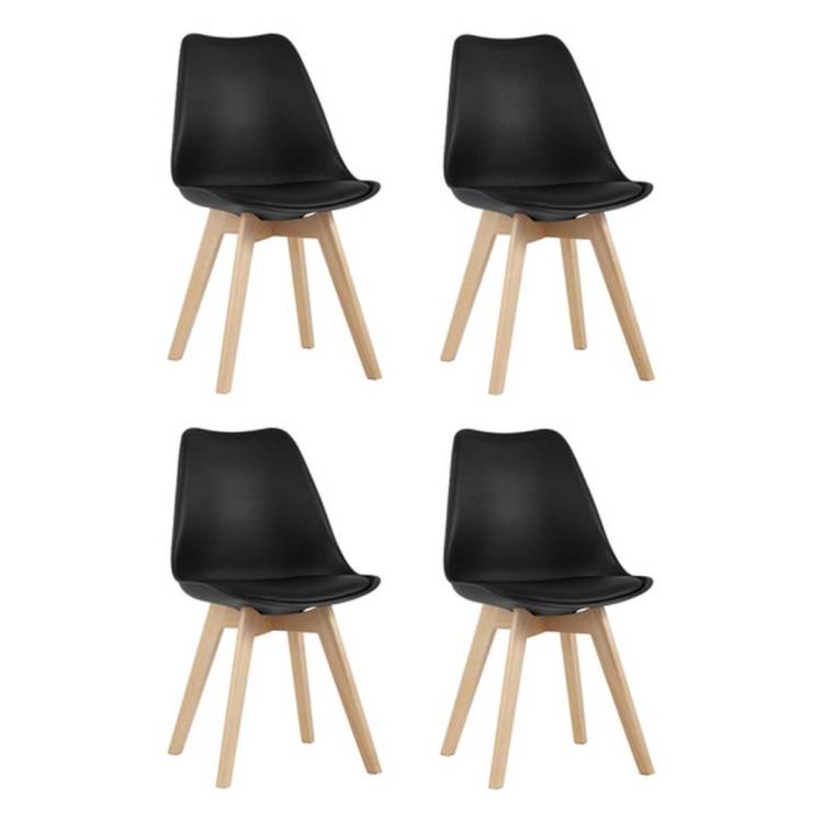 Набор из 4 стульев Stool Group Frankfurt Y863 black X4 черный