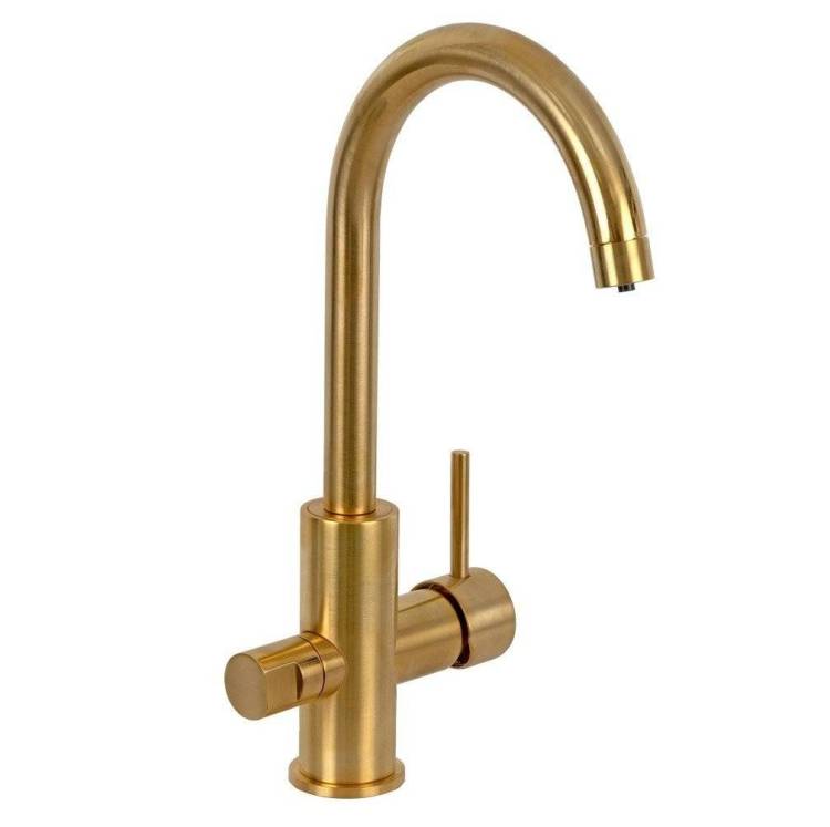 Смеситель для кухни Remer X-Style N792DWBG золото брашированное