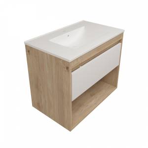 Фасад для тумбы Watersense Milana W00959 белый, 75 см