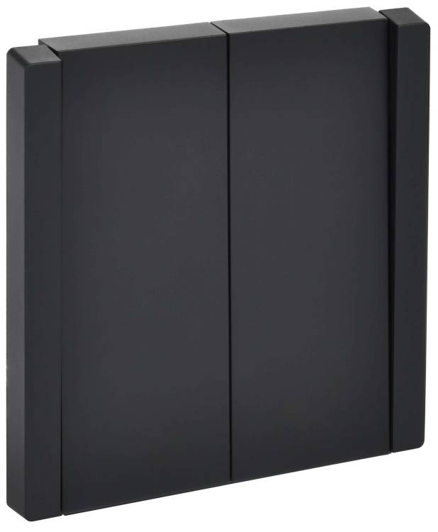 Выключатель 2-клавишный IEK Forte&Piano FP-V20-0-10-1-K02 черный