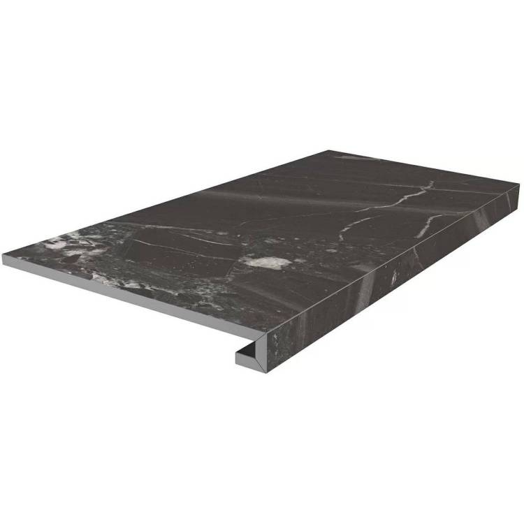 Ступень Kerama Marazzi Риальто SG850790R/GCF Клееная Черный Матовый 33x80