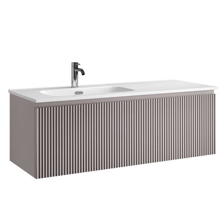 Тумба с раковиной Sancos Snob R 1.0 левая, Doha Soft, 120x42.6