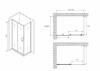 Душевой уголок Abber Schwarzer Diamant AG30150B5-S60B5 60x190x150, профиль Черный фото 5
