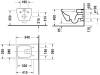 Чаша для унитаза подвесного Duravit Happy D.2 2222098900 rimless фото 3
