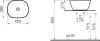 Раковина VitrA Plural 7811B483-0016 высокая, матовая чёрная фото 4