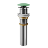 Донный клапан для раковины D&K DC9012 клик-клак, лайм