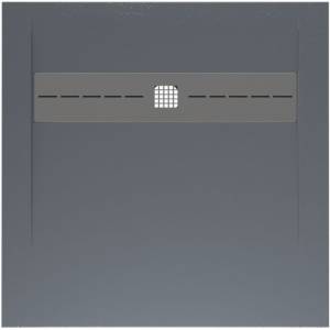 Поддон для душа Allen Brau Infinity 8.21001-BGM без накладки, синий матовый, 900х900
