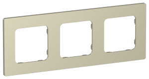 Рамка 3-постовая IEK Flite FI-M32-32-20-K37 шампань