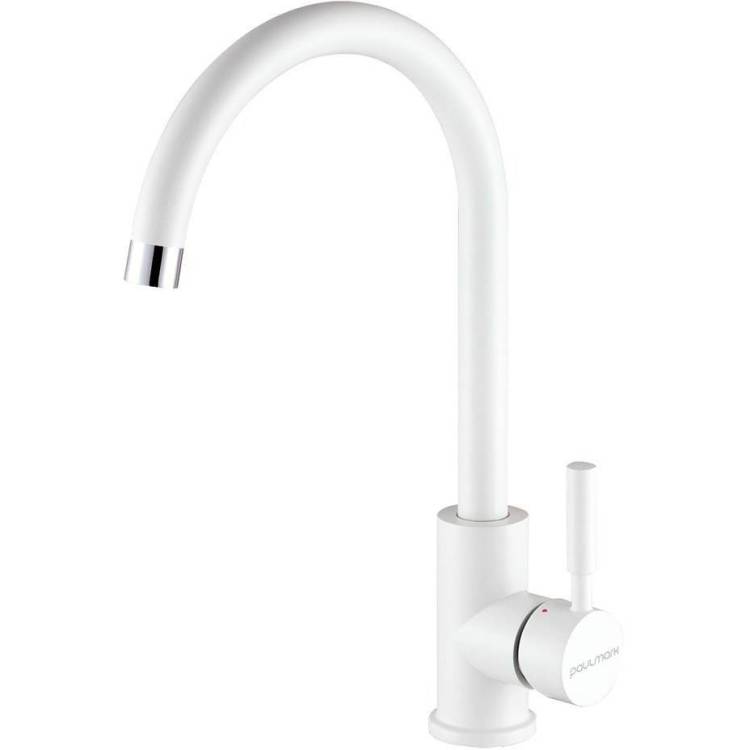 Смеситель для кухни Paulmark Holstein Ho212063-WH белый матовый
