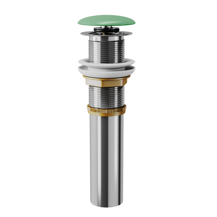 Донный клапан для раковины D&K DC9012 клик-клак, лайм