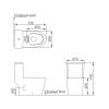 Унитаз-моноблок Comforty CF3C6327P, горизонтальный выпуск, сиденье микролифт, тонкое, белый глянец фото 6