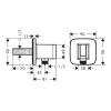 Шланговое подключение Hansgrohe FixFit Q 26887140 бронза фото 2