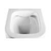 Унитаз подвесной CHARUS Torre Bianca EWC700-126W Pinto Rimless, сиденье микролифт фото 3