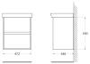 Тумба под раковину Belbagno Neon NEON-500-2C-SO-PB 47.2x34.6x55 Pino Bianco подвесная с двумя выкатными ящиками, с доводчиками фото 8